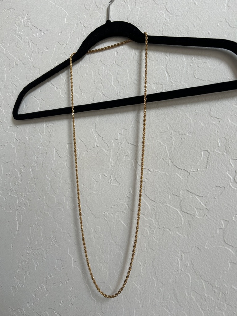 Unisex Gold Plated 35” Rope Chain Necklace - Picture 3 of 3